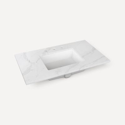 36 X 23, Center, Eternal Calacatta Gold, 3 Hole