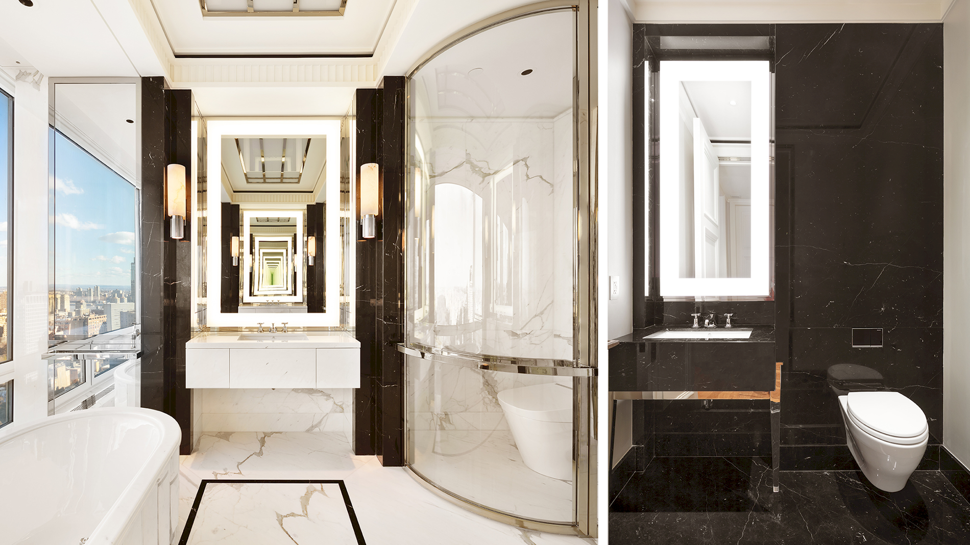 Robern styled fancy bathroom